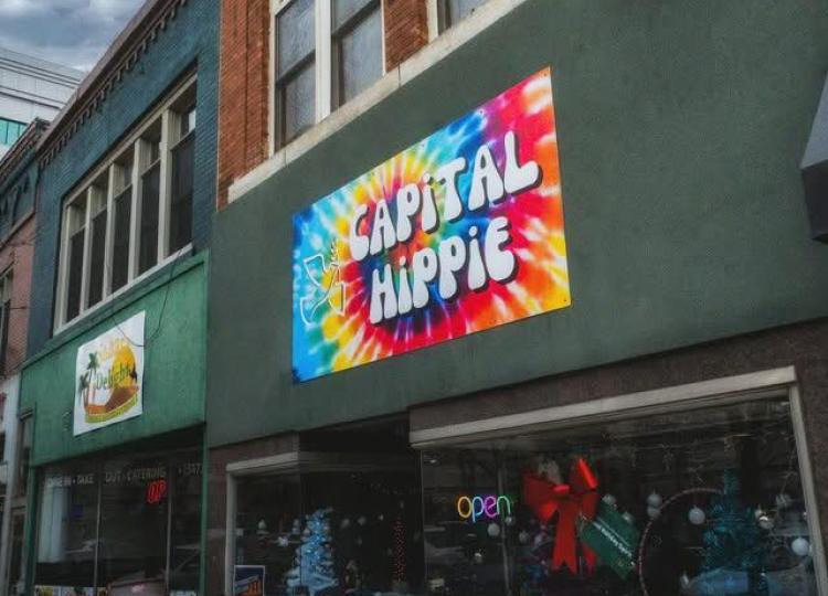 Facade of the Capital Hippie store in downtown Lansing